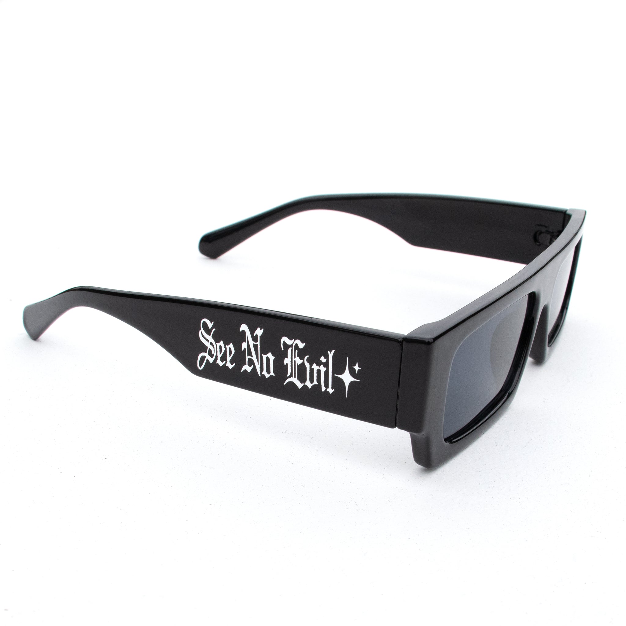 SEE NO EVIL SUNGLASSES BLACK (LIMITED) – Top League Clothing - Main Image