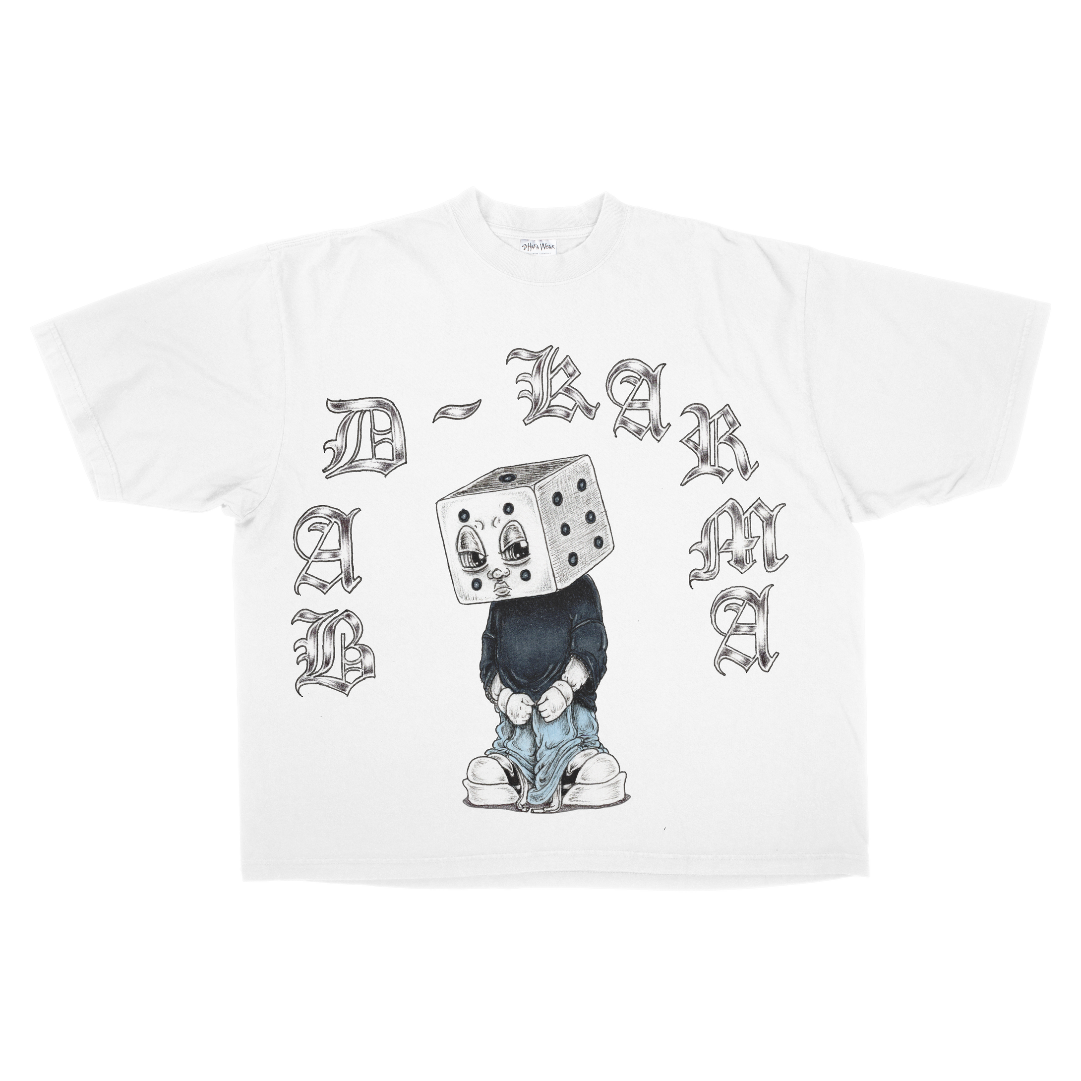 BAD KARMA OVERSIZED TEE - WHITE