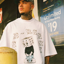 Load image into Gallery viewer, BAD KARMA OVERSIZED TEE - WHITE
